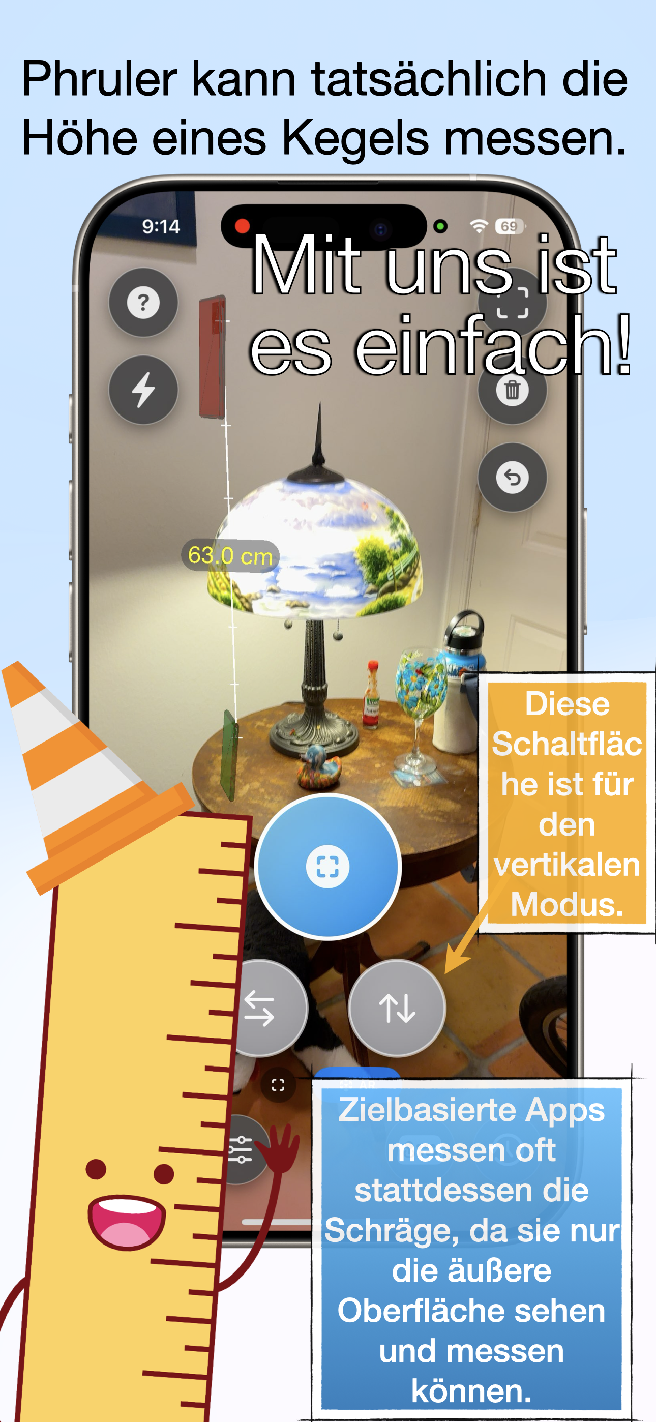 Eine Lampe messen