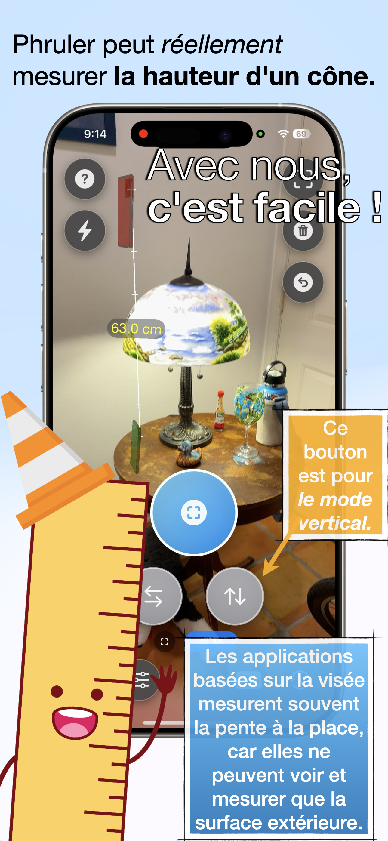 Mesure d'une lampe